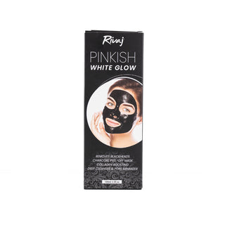 Pinkish WhiteGlow Charcoal Black Peel Off Mask 100ml